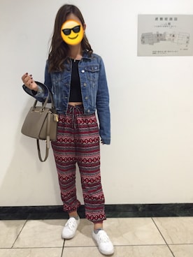 「MichaelKors」｜「アイテム（デニムジャケット）」を使った、Rさん（レディース・154cm）の春コーディネート
