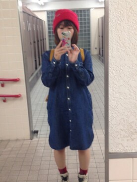 「旅行は雨が多い」｜おチビさん（レディース・148cm）の秋コーディネート