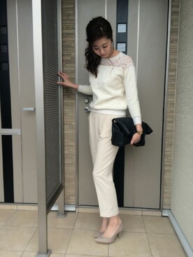 「Simplicite（サンプリシテ）のアイテム（パンプス）」を使った、YUMIさん（レディース・168cm）の春コーディネート