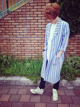 「アイテム（バングル/リストバンド）」を使った、しょーさん（メンズ・170cm・20代）の夏コーディネート