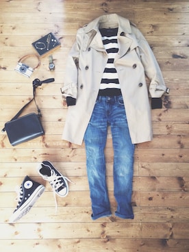 「GAP（ギャップ）のアイテム（バッグ）」を使った、atelier bloomさん（レディース・152cm）の冬コーディネート