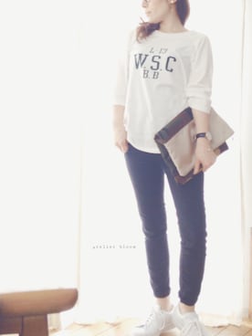 「アイテム（腕時計）」を使った、atelier bloomさん（レディース・152cm）の春コーディネート