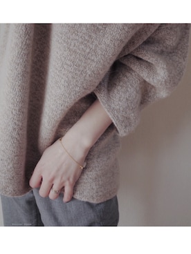 「atelier bloom（アトリエブルーム）のアイテム（アクセサリー）」を使った、atelier bloomさん（レディース・152cm）の冬コーディネート