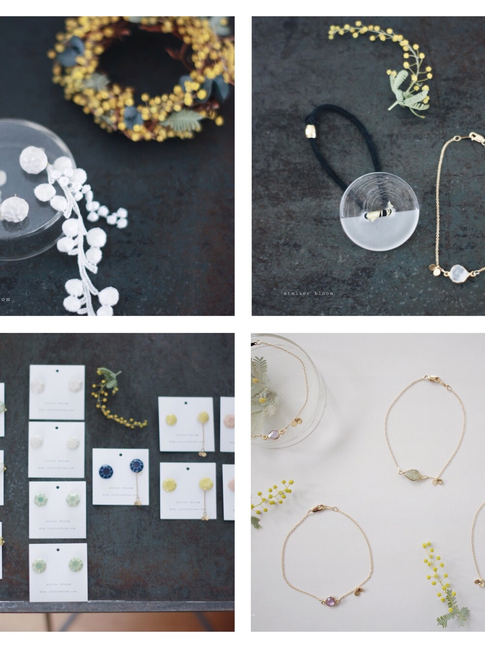 ホワイト系のピアス(両耳用)、その他のブレスレット、ゴールド系のブレスレットを着用したレディースの冬コーディネートの1枚目の写真