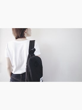 「YAECA（ヤエカ）のアイテム」を使った、atelier bloomさん（レディース・152cm）の夏コーディネート