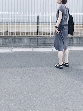「7月WEAR夏のサンダル祭り」｜「アイテム（ワンピース/ドレス）」を使った、atelier bloomさん（レディース・152cm）の夏コーディネート