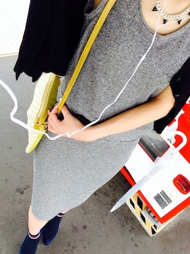 「ROSE BUD（ローズバッド）のアイテム（セットアップ）」を使った、KONHさん（レディース・170cm）の秋コーディネート