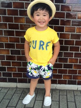 ★_rin_★さん（キッズ・100cm）の夏コーディネート