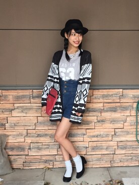 「CECIL McBEE（セシルマクビー）のアイテム（その他アウター）」を使った、あ  こさん（レディース・160cm）の秋コーディネート