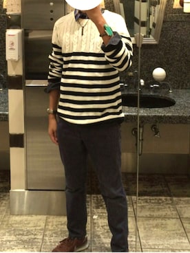 「遊びに行く」｜SHINさん（メンズ・170cm）の秋コーディネート