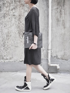 「RICK OWENS」｜__952766さん（メンズ・177cm）の春コーディネート