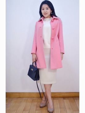 「套装」｜Angieeeさん（レディース・162cm）の冬コーディネート
