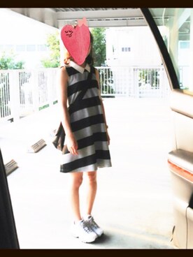 「アイテム（シャツワンピース）」を使った、カマタさん（レディース・156cm・20代）の夏コーディネート