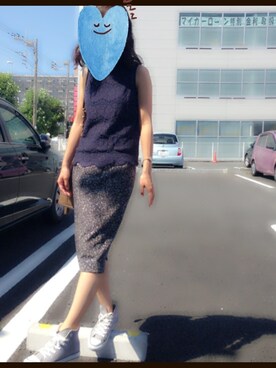 「jujube（ジュジュブ）のアイテム」を使った、カマタさん（レディース・156cm）の夏コーディネート