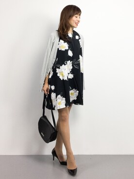 「Color（カラー）のアイテム（ワンピース）」を使った、RINAさん（レディース・160cm）の秋コーディネート