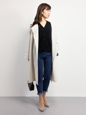 「NOLLEY’S（ノーリーズ）のアイテム（その他アウター）」を使った、RINAさん（レディース・160cm）の秋コーディネート