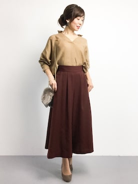 RINAさん（レディース・160cm）の秋コーディネート