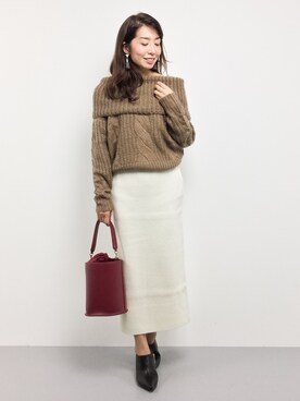 「CIAOPANIC TYPY（チャオパニックティピー）の２WAYバケツバッグ（ショルダーバッグ）」を使った、RINAさん（レディース・160cm）の秋コーディネート