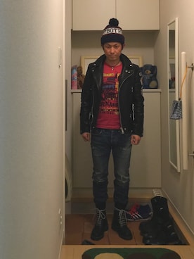 punk☠️kiyoさん（メンズ・165cm）の春コーディネート