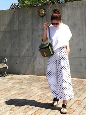 「sanuk（サヌーク）のアイテム（サンダル）」を使った、hoshi_romiさん（レディース・165cm）の夏コーディネート