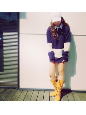 「SUPRATE（スプレート）のアイテム」を使った、enyatonさん（レディース・163cm）の秋コーディネート