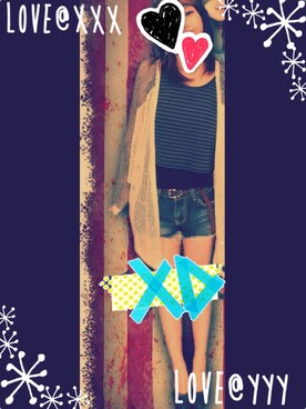 「アイテム（デニムパンツ、ブルー系）」を使った、yuriさん（レディース・148cm）の春コーディネート