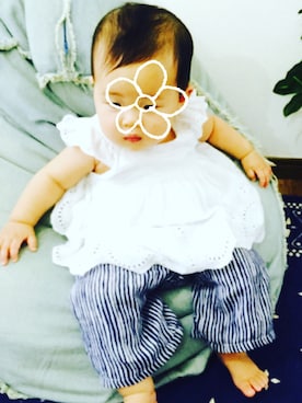 「babygap」｜「アイテム（キャミソール）」を使った、Hiichaさん（キッズ・70cm）の夏コーディネート