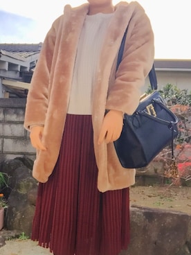 「COCO DEAL（ココディール）のアイテム（その他アウター）」を使った、AYAKAさん（レディース・157cm）の秋コーディネート