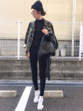 「MARCO BIANCHINI（マルコビアンチーニ）のアイテム」を使った、maichinさん（レディース・178cm）の冬コーディネート