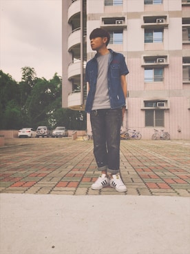 「cabal（カバル）のアイテム」を使った、Derryさん（メンズ・170cm）の夏コーディネート