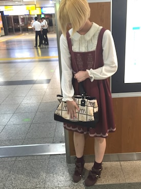 「axes femme（アクシーズファム）のアイテム（ハンドバッグ）」を使った、A_rikaさん（レディース・170cm）の秋コーディネート