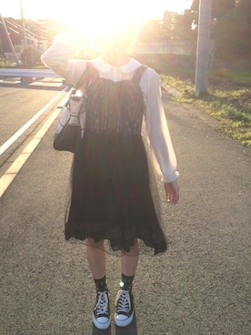 「axes femme（アクシーズファム）のアイテム（ハンドバッグ）」を使った、A_rikaさん（レディース・170cm）の秋コーディネート