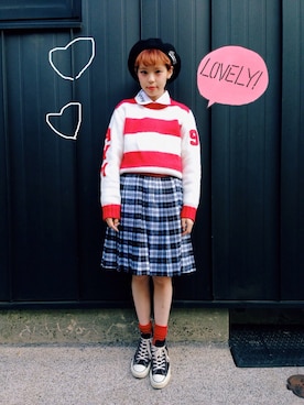 瀬戸あゆみさん（レディース・152cm）の秋コーディネート