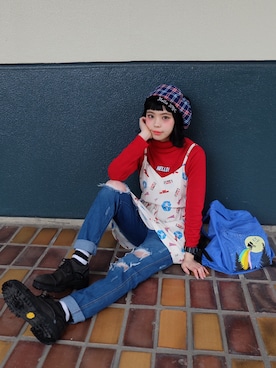 瀬戸あゆみさん（レディース・152cm）の冬コーディネート