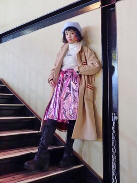 「CANNABIS LADIES（カンナビス レディース）のアイテム」を使った、瀬戸あゆみさん（レディース・152cm）の冬コーディネート