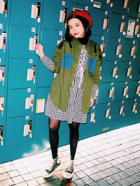 瀬戸あゆみさん(レディース・152cm)の春コーディネート