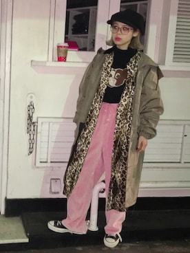 「MILKBOY」｜「アイテム（その他アウター）」を使った、瀬戸あゆみさん（レディース・152cm）の秋コーディネート