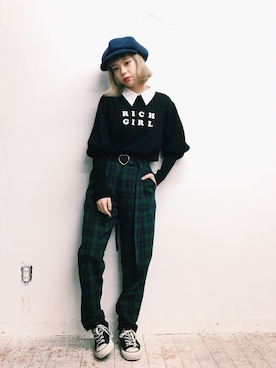 瀬戸あゆみさん（レディース・152cm）の冬コーディネート