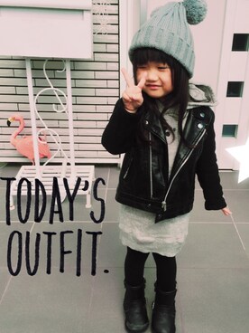 poccciさん（キッズ・100cm）の秋コーディネート