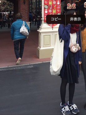 「黒スカート」｜「アイテム（ステンカラーコート）」を使った、だちこさん（レディース・157cm）の秋コーディネート