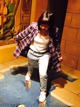 「grn（ジーアールエヌ）のアイテム（ワンピース/ドレス）」を使った、みかぴ☺︎さん（レディース・148cm）の夏コーディネート