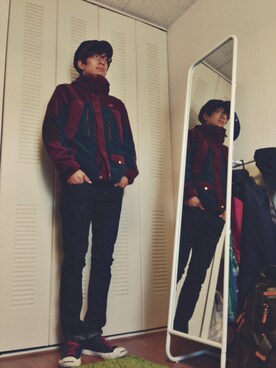 「アイテム（マウンテンパーカー）」を使った、のりぴさん（メンズ・177cm・20代）の秋コーディネート