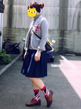 「くつした」｜「アイテム（その他アウター）」を使った、TwoUmbrellaさん（レディース・167cm）の春コーディネート