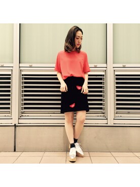 「CHEEKYのアイテム」を使った、rika iwasaさん（レディース・161cm）の夏コーディネート