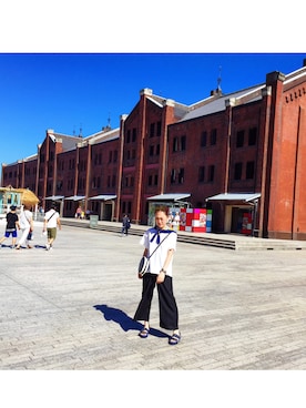 「HERMES」｜rika iwasaさん（レディース・161cm）の夏コーディネート