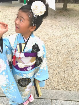 「七五三の七五三👘（その他、その他）」を使った、kaeさん（キッズ・120cm）の秋コーディネート