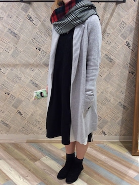 「ScoLar（スカラー）のアイテム（財布/小物）」を使った、スカラーあべのソラハ店さん（レディース・164cm）の秋コーディネート