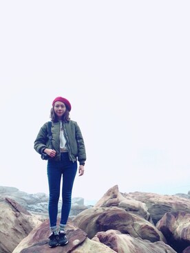 Amelieさん（レディース・165cm）の冬コーディネート