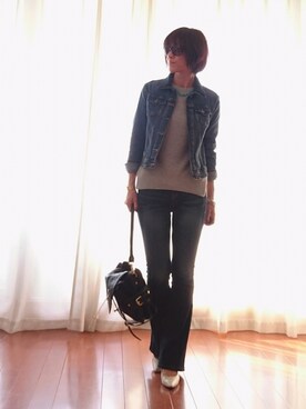 「J.FERRY（ジェイフェリー）のアイテム（ベスト、グレー系）」を使った、なおゆう2006さん（レディース・161cm）の春コーディネート