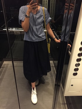 「CELINE」｜「アイテム（その他シューズ）」を使った、coeicoeicoeiさん（レディース・170cm）の夏コーディネート